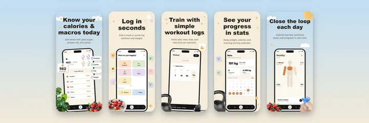 Calora Macros App Store screenshot template preview
