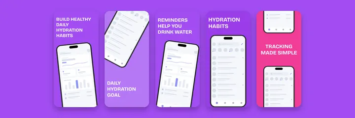Droply Habits App Store screenshot template preview
