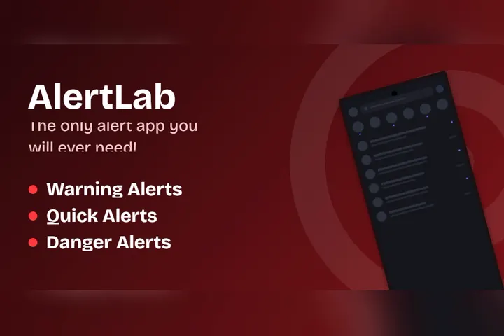 AlertLab Google Play feature graphic template preview