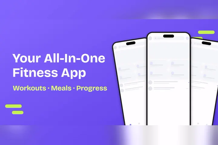 Fitness All-In-One Google Play feature graphic template preview