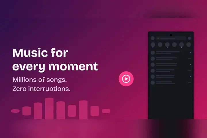 Music Stream Google Play feature graphic template preview