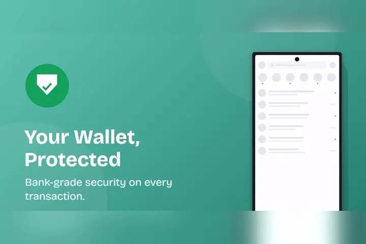 Wallet Protected Google Play feature graphic template preview