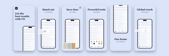 Inboxly Mail App Store screenshot template preview