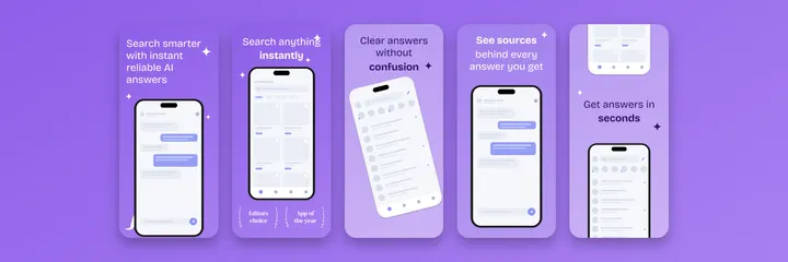 Lumina Search App Store screenshot template preview