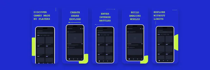 Playverse Games App Store screenshot template preview