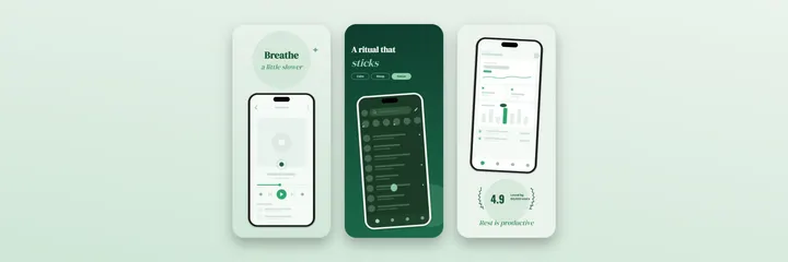 Forest Wellness app preview video template preview
