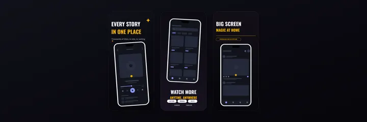 Midnight Launch app preview video template preview