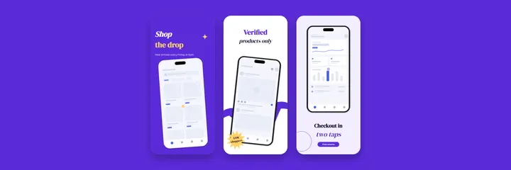 Royal Shop app preview video template preview