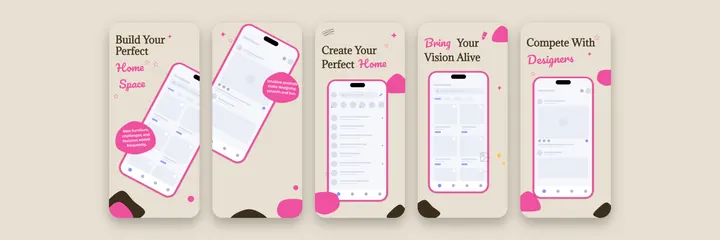 Roomora Home App Store screenshot template preview