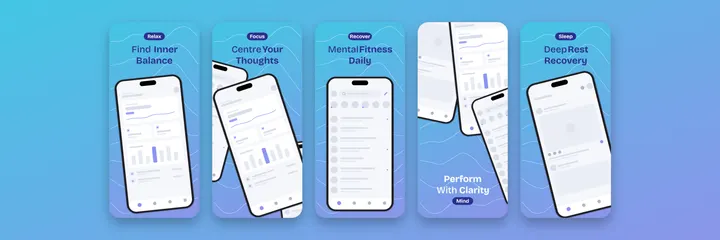 Sereno Mind App Store screenshot template preview
