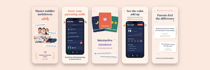 Sproutly Parenting App Store screenshot template preview