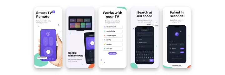 Zapio Remote App Store screenshot template preview